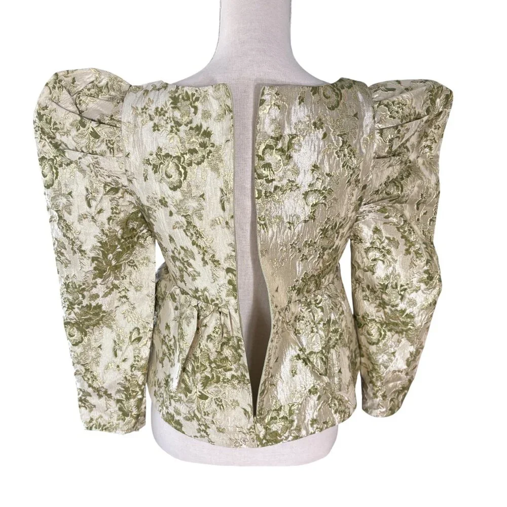 Tuckernuck Gold Floral Blouse - Picture 9 of 13